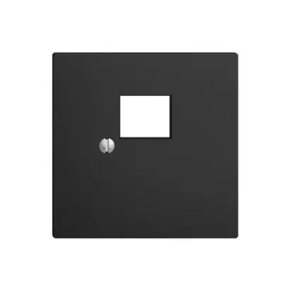 Placca frontale 1×RJ45 EDIZIOdue nero R&M swissline 