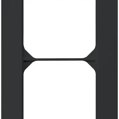 Cadre de recouvrement ENC kallysto.trend 2×1 noir 94×154mm 
