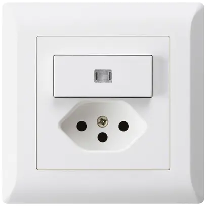 Combinazione luminosa INC 3/1P+T13 bianco kallysto.line 