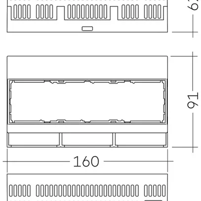 Apparecchio di comando AMD Tridonic sceneCOM evo DALI-2 91×62×160mm 