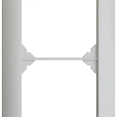 UP-Kopfzeile EDIZIOdue SNAPFIX® 2×1 vertikal 88×148mm hellgrau 