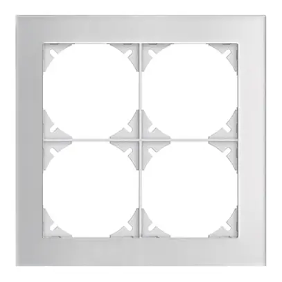 Telaio di cop. EDIZIOdue prestige 2×2 specchio satin 