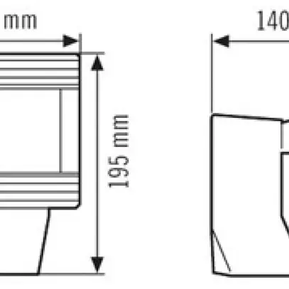 Projecteur LED ESYLUX OFR 250 LED 5K, 18W 5000K, blanc 