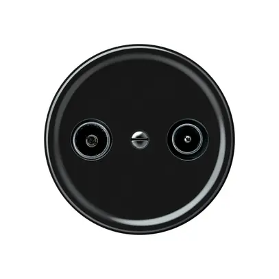 Presa antenna TV-R origin cassetta passante 18.5dB 1.7dB nero 