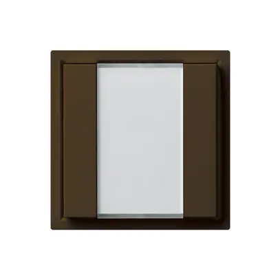 Poussoir universel ENC 2×KAL A sans LED brun 