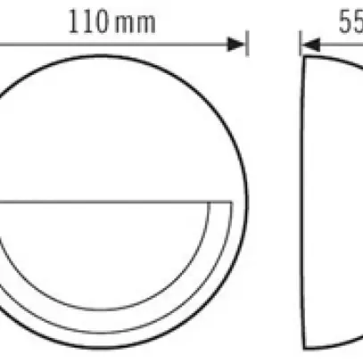 Capuchon ESYLUX pour MD-W200i Ø110×55mm brun 