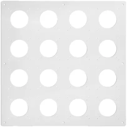 NUP-Kopfzeile Feller NEVO, 4×4, für N.CO-Apparate, lichtgrau 
