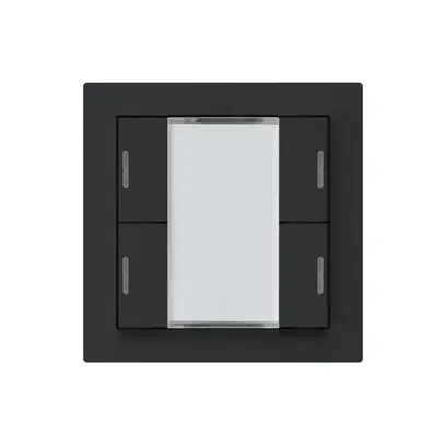 Poussoir ENC kallysto A KNX 4× LED RGB s/e-link noir 