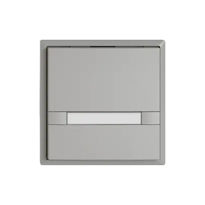 Poussoir KNX RGB EDIZIO.liv SNAPFIX® capteur temp.s.LED étiqu.1× comm.2T grc 