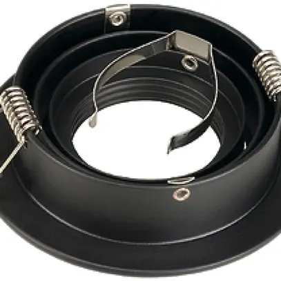Downlight INC SLV NEW TRIA, GU10 50W rond IP20 noir mat 