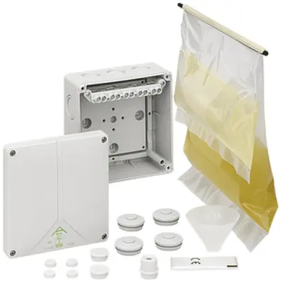 Boîte de dérivation AP Abox XT 100 PC, 10mm², 140×140×79mm, IP68 