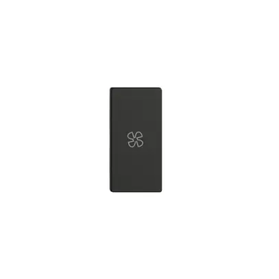 UP-Taste 1/2 horiz. Edue Wiser Symbol Ventilator schwarz 