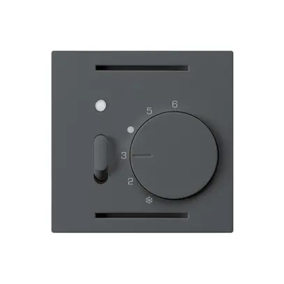 Thermostate d'ambiance ENC kallysto anthracite avec interrupteur 