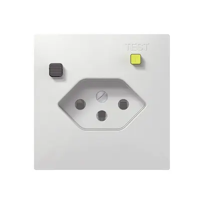 UP-FI-Steckdose SIDUS E T13 30mA weiss glänzend 