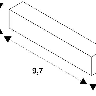 Alimentation latérale SLV 48V TRACK DALI droite noir 