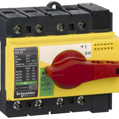 Interrupteur de charge INC Schneider Electric NS-I 40 4L jaune/rouge 