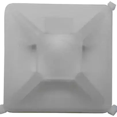 Base di fissaggio autocollante 19×19mm bianco 