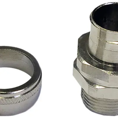 Raccordo per tubi Plica SP-B, M25 Ø25mm ottone nichelato IP54 