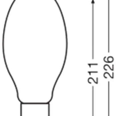 LED-Lampe LEDVANCE HQL FIL P E27 32.4W 6000lm 4000K mattiert 226mm 