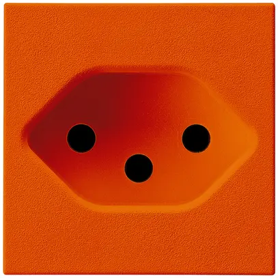 Plaque frontale Hager type 13 45×45 orange 