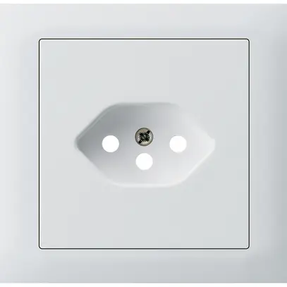 Kit frontal INC Hager kallysto pour prise G3 1×type 13 cadre enfichable blanc 