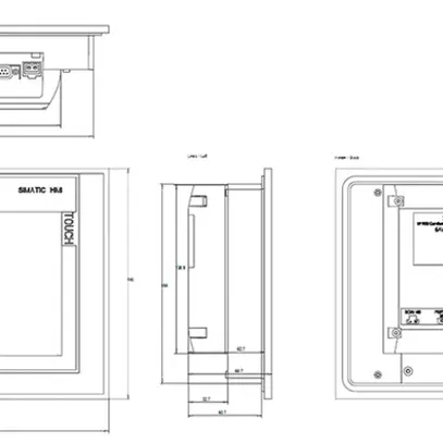 Écran tactile API INC 9" Siemens SIMATIC HMI TP900 Comfort, 24VDC, TFT 