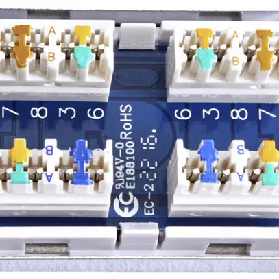 Module de connexion ROLINE Kat5e STP blindé LSA argent 