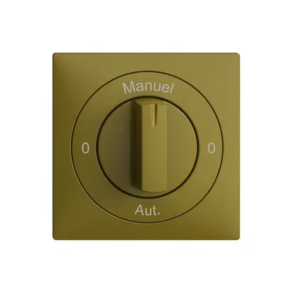 Kit front. 0-Auto-0-Main EDIZIOdue olive 60×60mm pour interrupteur rotatif 
