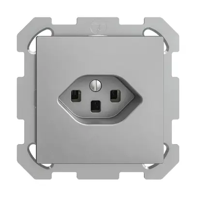 Presa INC EDIZIOdue T23 16A silver, con morsetti innest. 