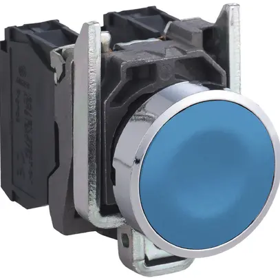 Pulsante INS piatto Schneider Electric 1Ch blu 