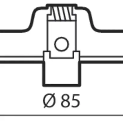 Cadre d'encastrement Philips RS155Z ADJUST aluminium Ø85×29mm aluminium 