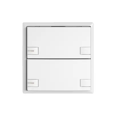 Poussoir universel EDIZIO.liv UNI SNAPFIX® a.LED RGB 2× comm.2T bc 