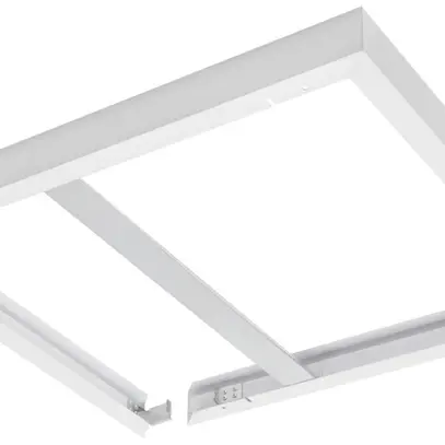 Cadre de montage 625×625mm rigidifié transversalement Al blanc 4 aimants 