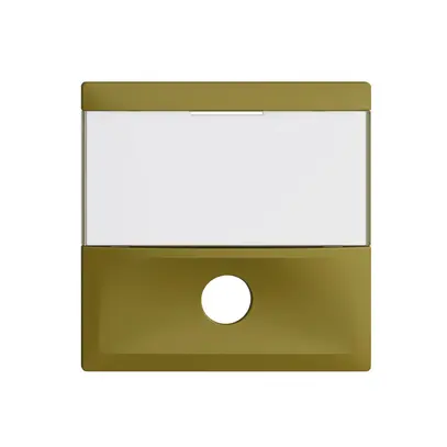 Placca frontale EDIZIOdue olive per tasto suoneria 