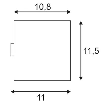 Applique SLV SITRA CUBE, 2×GX53 9W IP44 blanc 