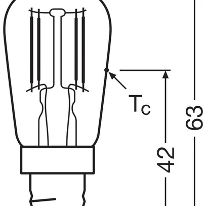 LED-Lampe Osram SPECIAL E14 2.8W 250lm 2700K DIM Ø26×63mm klar 