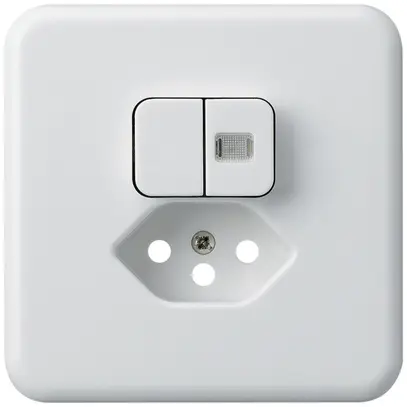 Kit frontal ENC basico 86×86mm blanc 1 lentille sécurité enfants S1/T13 p.BOMI 