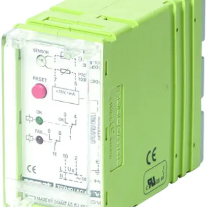 Relais de protection thermique ComatReleco TSR19, 24…48VUC, 0/100…1800Ω, 2C 