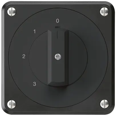 UP-Drehschalter robusto IP55 S5/1P schwarz für Kombination 