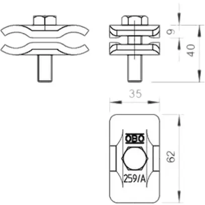 Morsetto parallelo Bettermann 259A 259A 