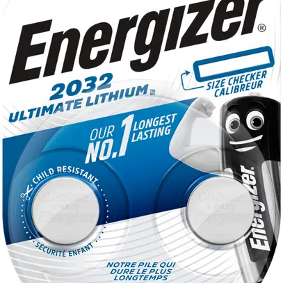 Knopfzelle Lithium Energizer CR2032 3V Blister à 2 Stück 