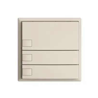 Poussoir ENC KNX 3× EDIZIOdue crema RGB sans LED 