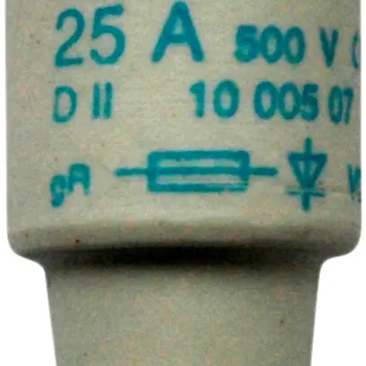 Fusibile D super-rapido DII 10A 500V gR 
