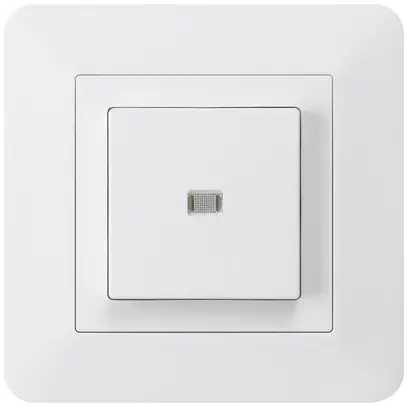 Interruttore pulsante luminoso INC kallysto.trend 3/2P bianco 