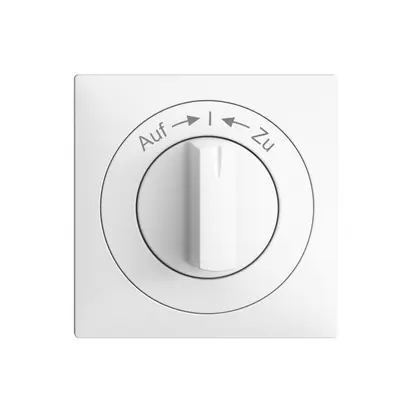 Kit front. EDIZIOdue Auf->I<-Zu 60×60mm bianco per interr.rot. 