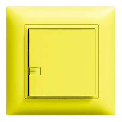 Tasto INC ZEP variatore univ. 1c/1t con LED EDIZIOdue lemon 