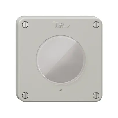 Couvercle NEVO, pour poussoir KNX RGB, avec vis et joint, gris clair 
