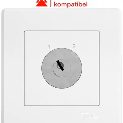 Interrupteur à clé ENC EDIZIO.liv pour KABA 1262KA a.cont.sép.3P 1-2 p=87mm bc 