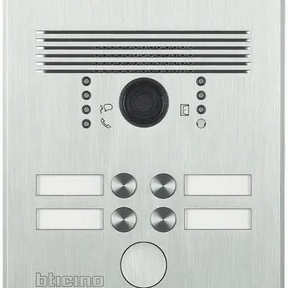 Citofono porta INC con video Bticino 2×2 pulsanti inoss. 