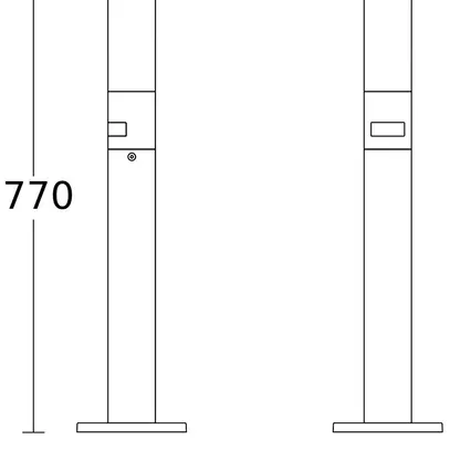 Paletto luminoso LED Steinel GL 65 S 8.7W 575lm 3000K IP44 con sensore antracite 